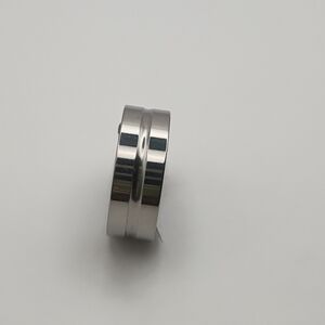 Stainless Steel Alloy Silver Band Ring For Men Size 18 U.S Size 9
